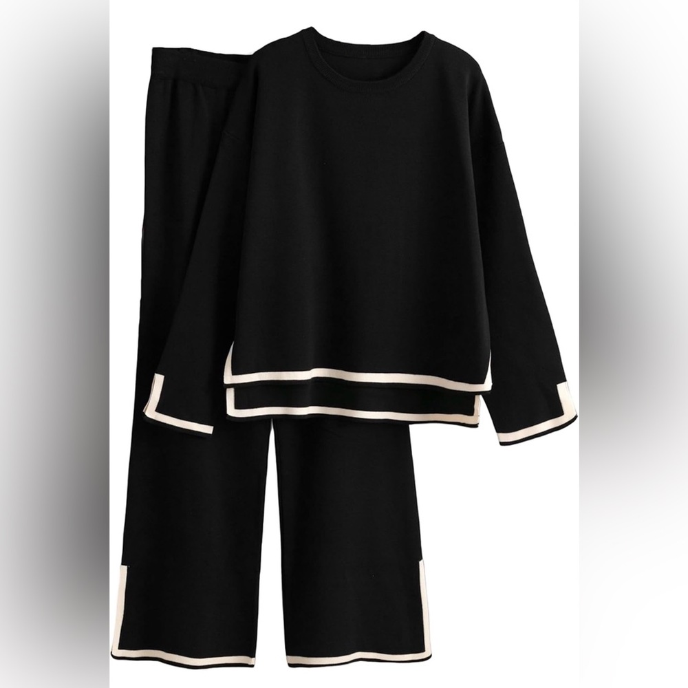 Black Sweater & Pants Set